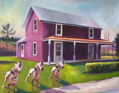 Three Howling Dogs & The Purple House